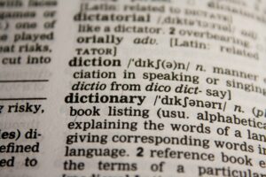 dictionary definition of dictionary